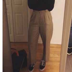 Vintage wool high waisted pants